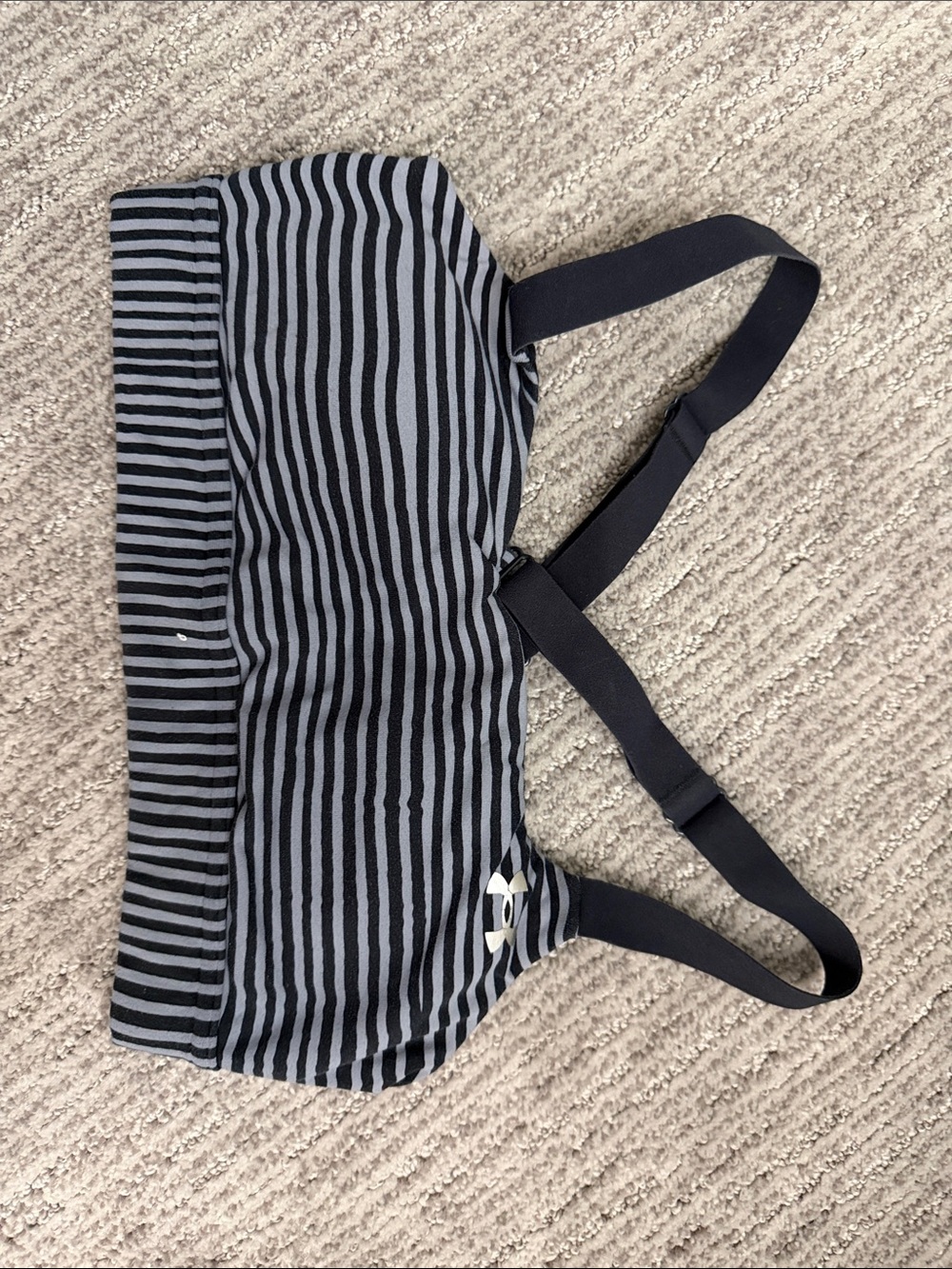 Stripped under-armor sports bra